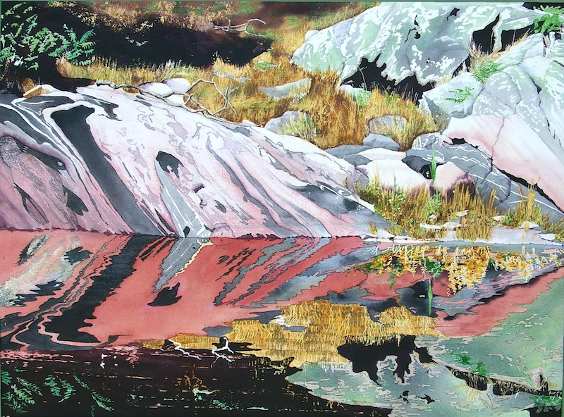 Pamela Fielding Beaver Lagoon at Jubilee Island, western Georgian Bay watercolour on paper