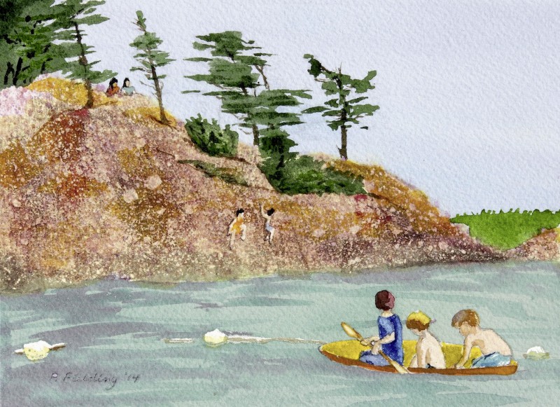C4 - Killbear Park - Messing about in boats at Granite Saddle - Pamela Fielding