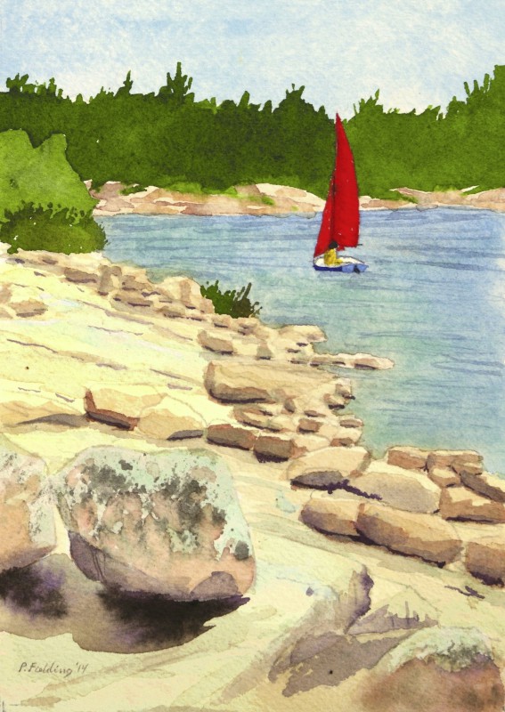 C3 - Killbear Park - Red sails - Pamela Fielding