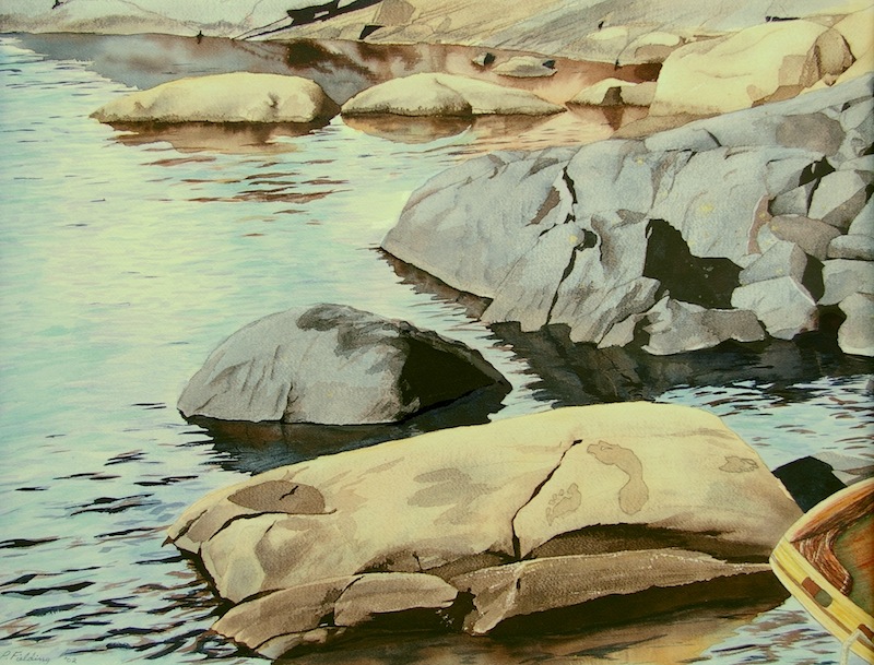 Pamela Fielding Toni's Jubilee Jubilee Island, western Georgian Bay watercolour on paper