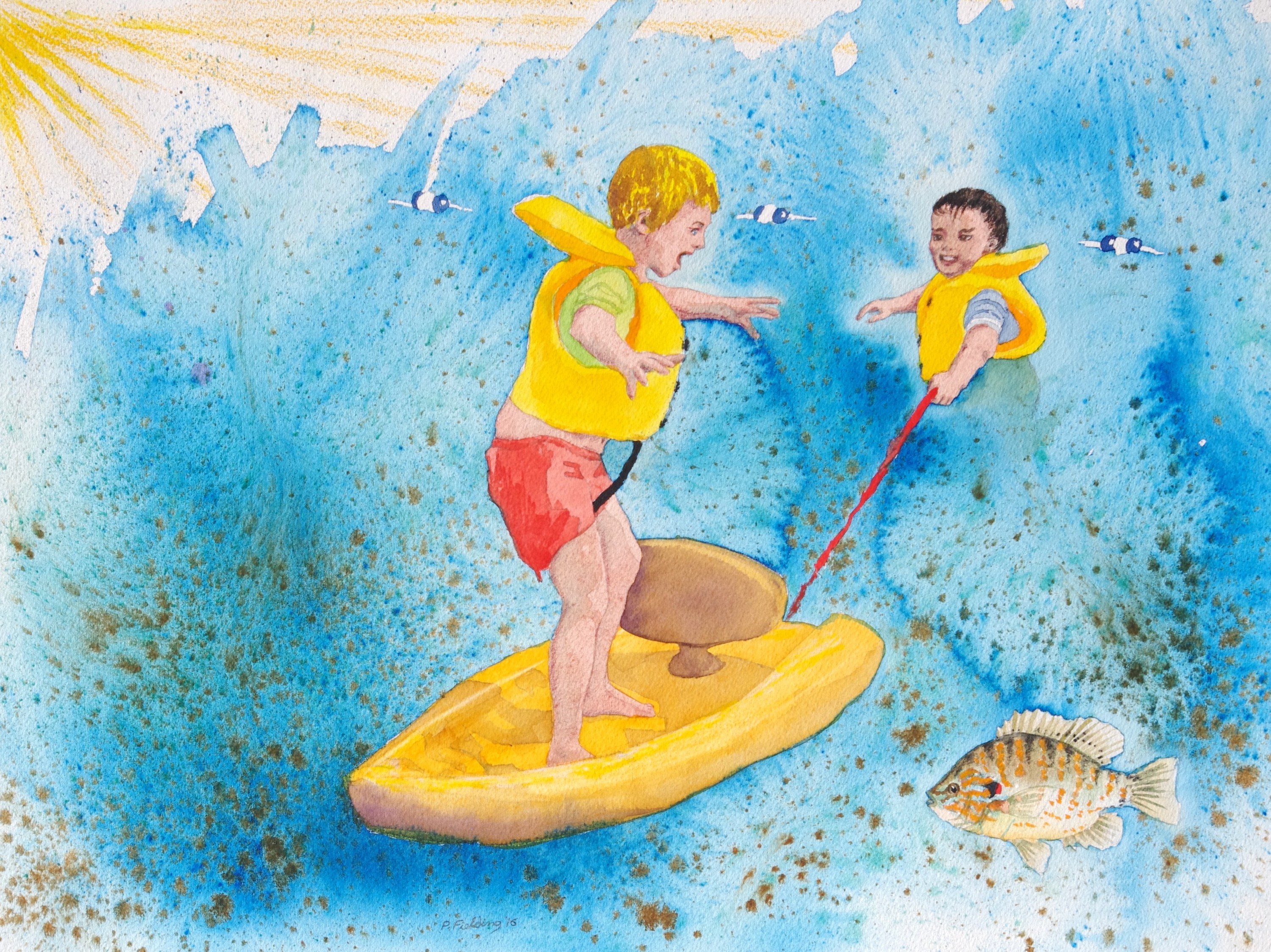 Pumpkinseed Surfing - Six Mile Lake Provincial Park