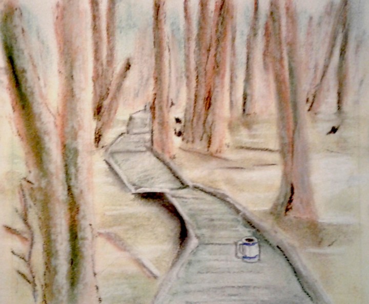 The Arboretum, University of Guelph - Coffee in the frozen misty marsh